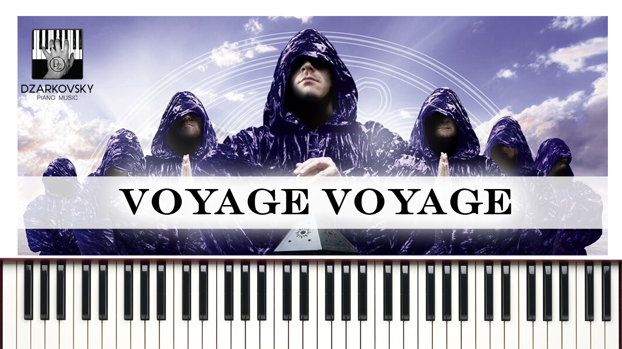 Gregorian (Desiereless cover) - Voyage Voyage (ноты для фортепиано)